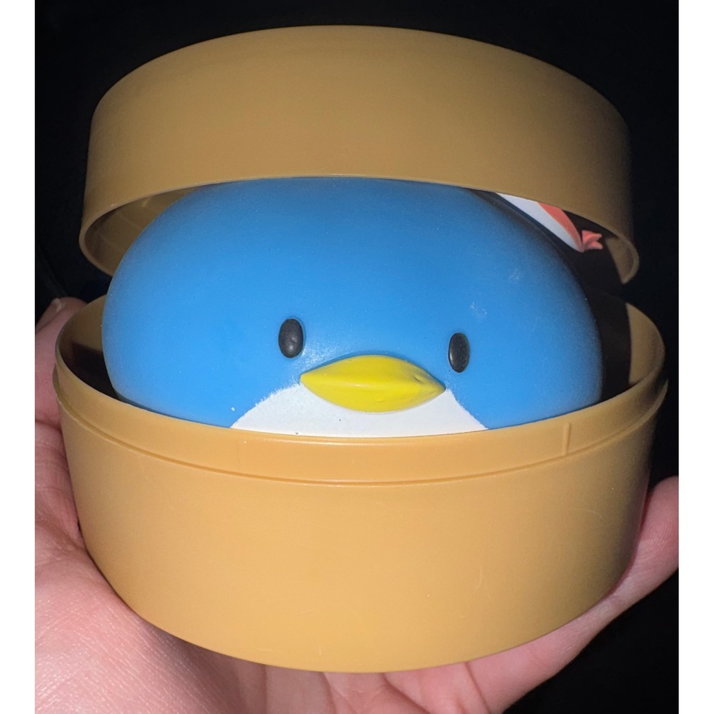 Sanrio Tuxedo Sam Dim Sum Squishy Toy with Steamer Basket Dumpling Blue Penguin